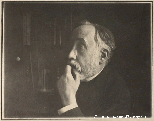 Edgar Degas Self-portrait in his library 1895
